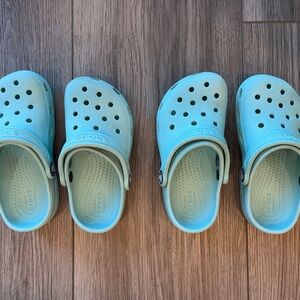 CROCS Kids Water Shoes - Aqua - 2 pairs